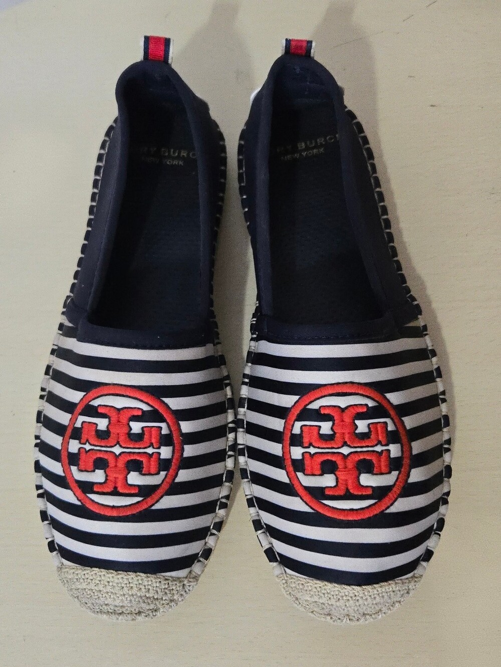 Tory Burch x Sea Star Beachwear Striped Water Espadrilles - Round Toe - Size 7.5